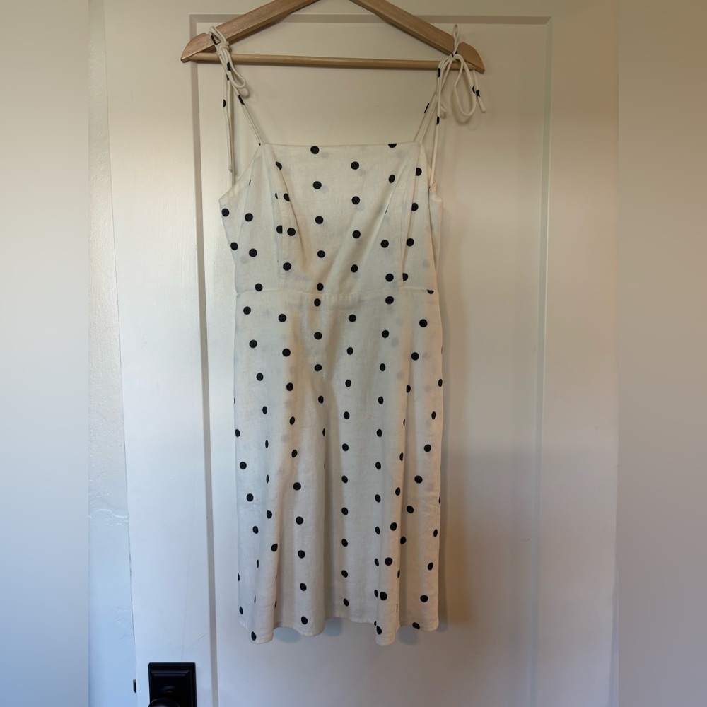 Old Navy Mini Dress in Cream with Black Dots